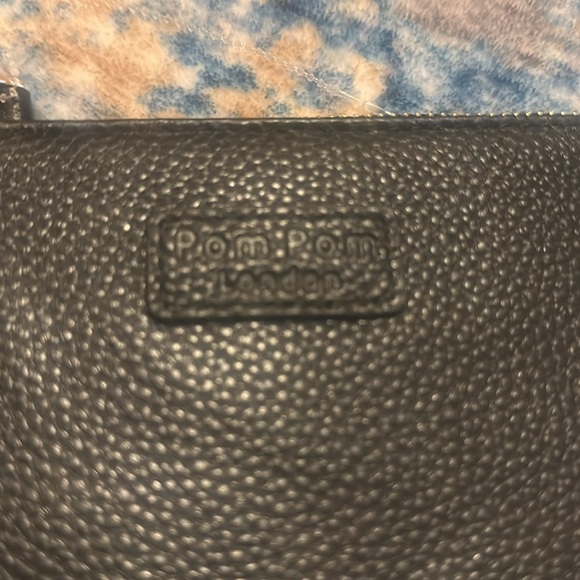 PomPom London Pebble Leather coin wallet NWOT - Picture 2 of 7